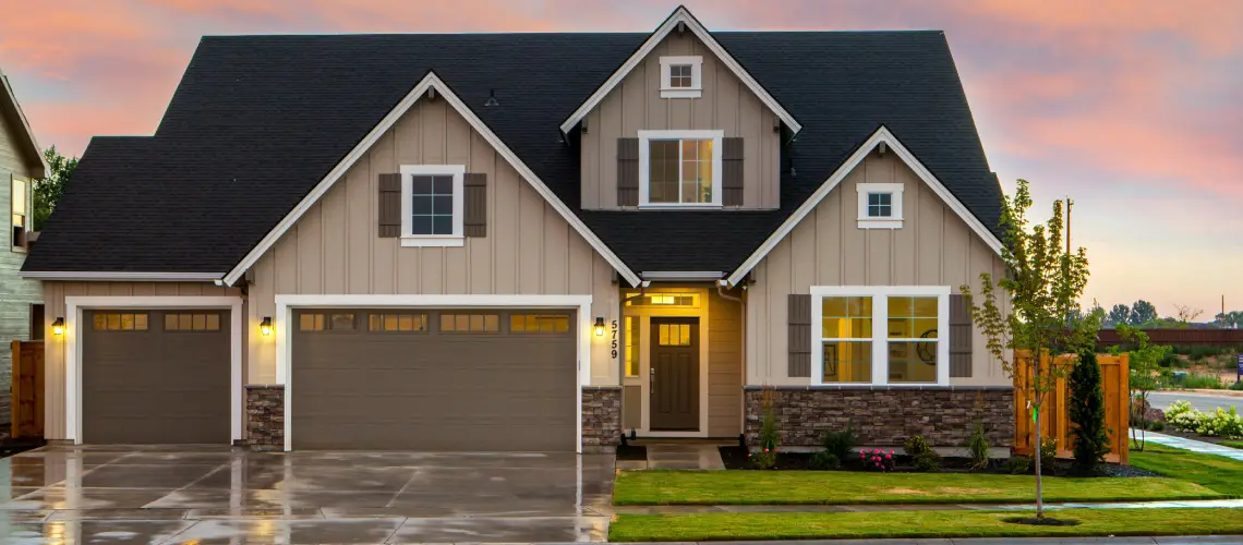 Professional valuer conducting a property valuation at a residential home